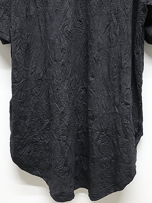 Ground Y�����饦��ɥ磻/COTTON POLYESTER HEM JUMBO SHORT SLEEVED T/BLACK.