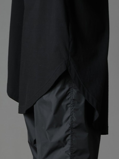 Ground Y�����饦��ɥ磻/COTTON POLYESTER HEM JUMBO SHORT SLEEVED T/BLACK.