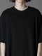 Ground Y�����饦��ɥ磻/COTTON POLYESTER HEM JUMBO SHORT SLEEVED T/BLACK.