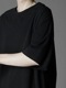 Ground Y�����饦��ɥ磻/COTTON POLYESTER HEM JUMBO SHORT SLEEVED T/BLACK.