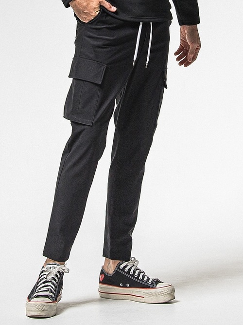 RESOUND CLOTHING���ꥵ����ɥ���������/SEMI LOOSE FIT Roland HEAT cargo PT/BLACK