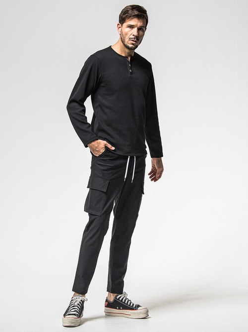 RESOUND CLOTHING���ꥵ����ɥ���������/SEMI LOOSE FIT Roland HEAT cargo PT/BLACK