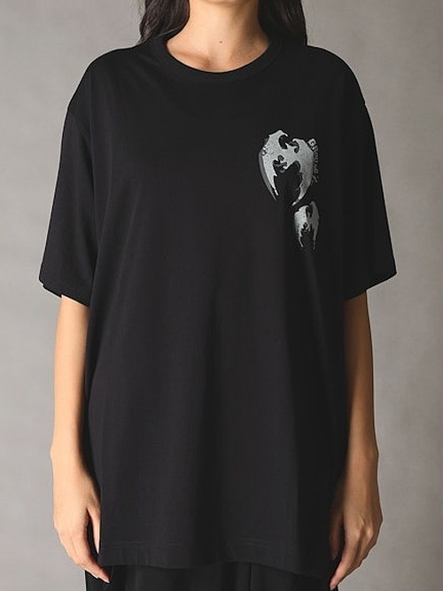 Ground Y�����饦��ɥ磻/26/- JERSEY BAT T-SHIRT A/BLACK