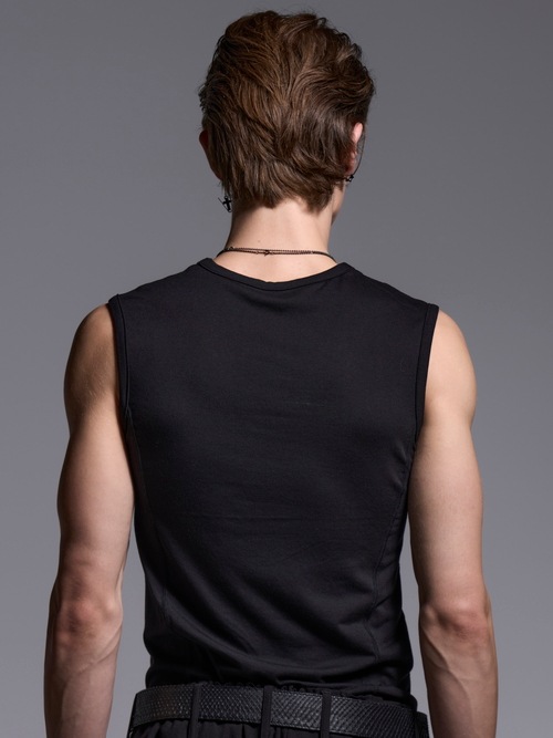 (ͽ���ʡ�3��4������ͽ��/kiryuyrik������奦����奦/BEATENJIKU Henry Neck Tank Top/Black