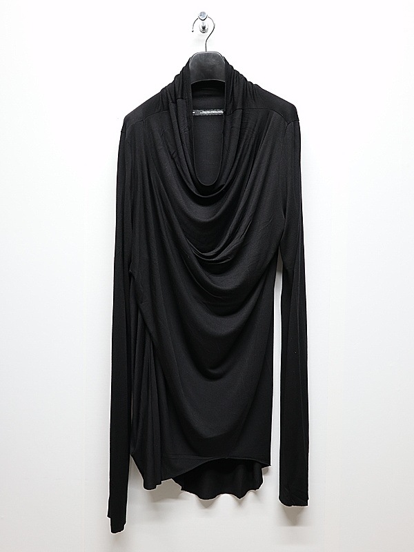 JULIUS����ꥦ��/RAYON/SILK JERSEY CUT & SEWN11/BLACK