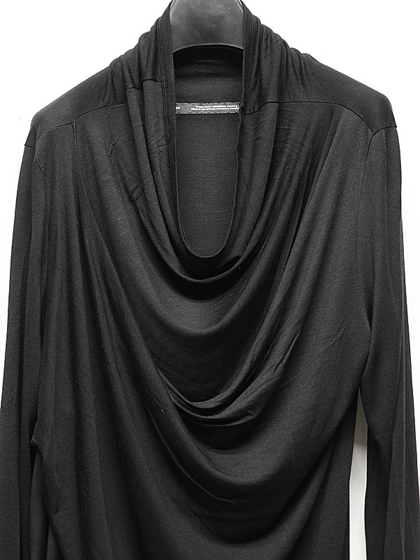 JULIUS����ꥦ��/RAYON/SILK JERSEY CUT & SEWN11/BLACK