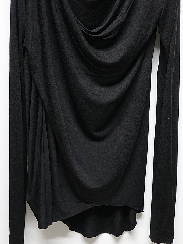 JULIUS����ꥦ��/RAYON/SILK JERSEY CUT & SEWN11/BLACK
