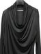 JULIUS����ꥦ��/RAYON/SILK JERSEY CUT & SEWN11/BLACK