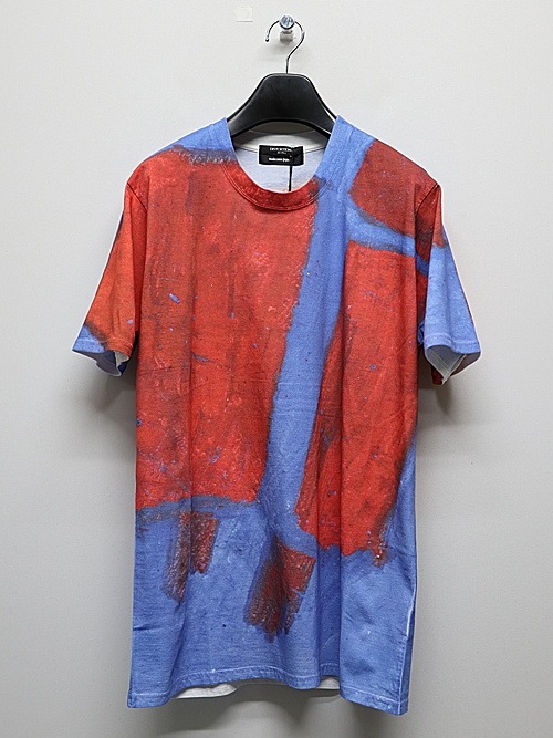 �㴰���nude:masahiko maruyama ���̡���:�ޥ��ҥ��ޥ���/30 Cotton Jersey INKJET PRINT T SHIRT/Blue-Red Paint