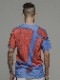 �㴰���nude:masahiko maruyama ���̡���:�ޥ��ҥ��ޥ���/30 Cotton Jersey INKJET PRINT T SHIRT/Blue-Red Paint