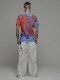�㴰���nude:masahiko maruyama ���̡���:�ޥ��ҥ��ޥ���/30 Cotton Jersey INKJET PRINT T SHIRT/Blue-Red Paint