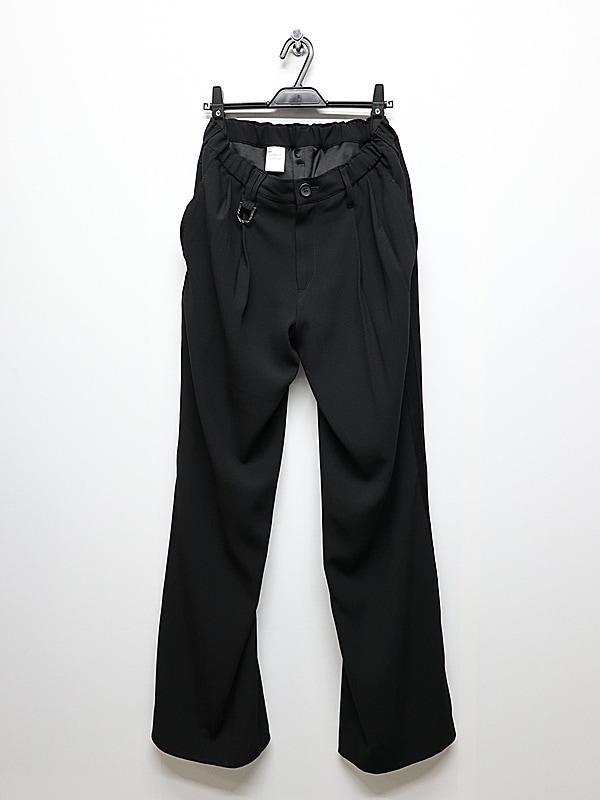 (ͽ���ʡ�8������9������ͽ��/kiryuyrik������奦����奦/Back Satin Wide Slacks/Black