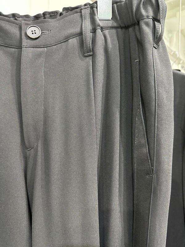 (ͽ���ʡ�8������9������ͽ��/kiryuyrik������奦����奦/Back Satin Wide Slacks/Black