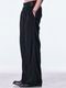 (ͽ���ʡ�8������9������ͽ��/kiryuyrik������奦����奦/Back Satin Wide Slacks/Black