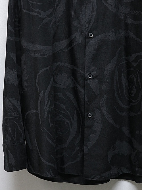 SALE40%OFF/LAD MUSICIANå ߥ塼/VIS/PE TWILL BIG ROSE BIG SHIRT/BLACK