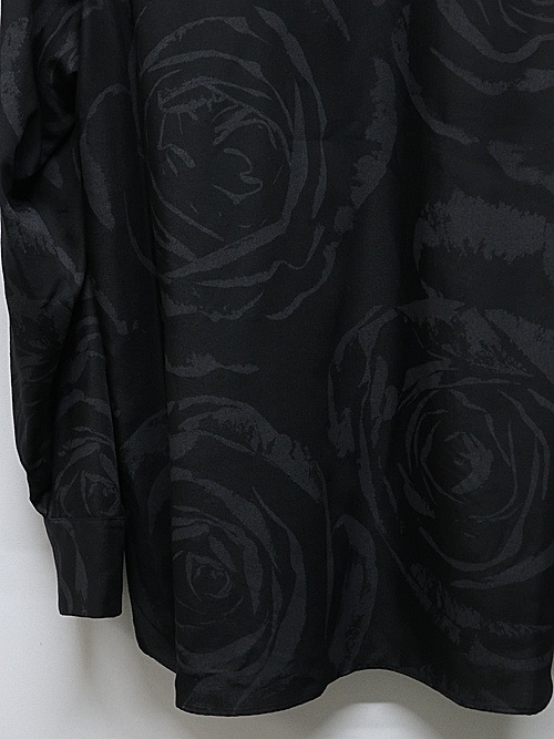 SALE40%OFF/LAD MUSICIANå ߥ塼/VIS/PE TWILL BIG ROSE BIG SHIRT/BLACK