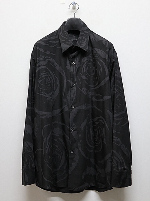 SALE40%OFF/LAD MUSICIANå ߥ塼/VIS/PE TWILL BIG ROSE BIG SHIRT/BLACK