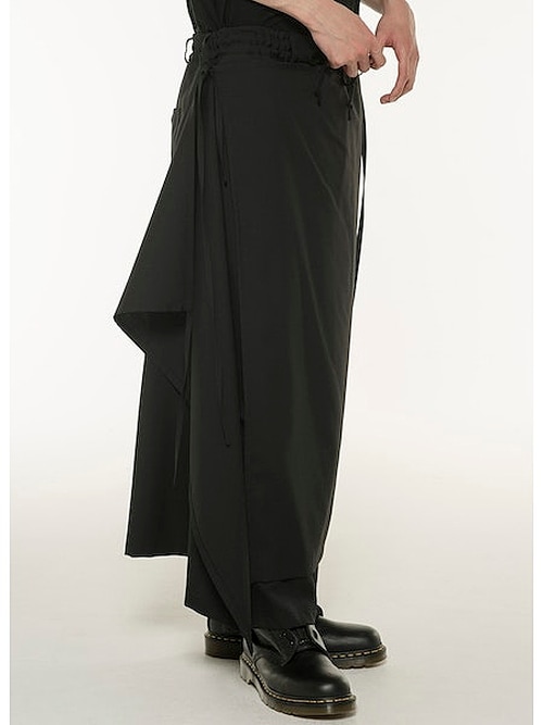 Ground Y饦ɥ磻/W/GABARDINE BOUND SKIRT PANTS/BLACK
