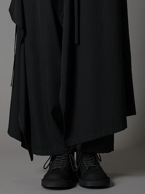 Ground Y饦ɥ磻/W/GABARDINE BOUND SKIRT PANTS/BLACK