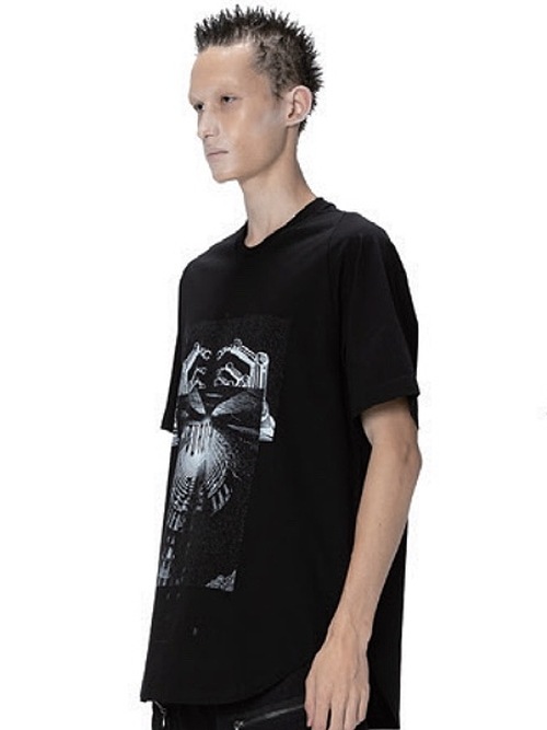 JULIUS����ꥦ��/COTTON SZ JERSEY CUT & SEWN1/BLACK.