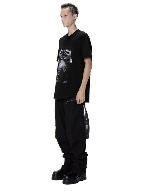 JULIUS����ꥦ��/COTTON SZ JERSEY CUT & SEWN1/BLACK.