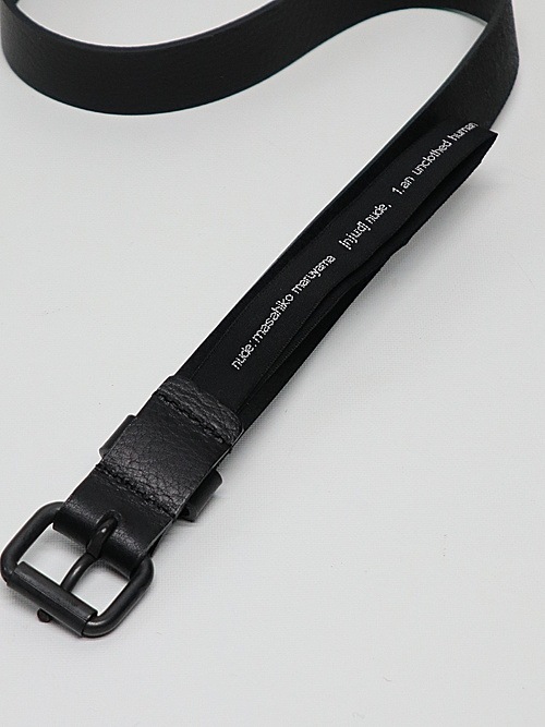 nude:masahiko maruyama ̡:ޥҥޥ/Cow Skin Leather BELT/Black