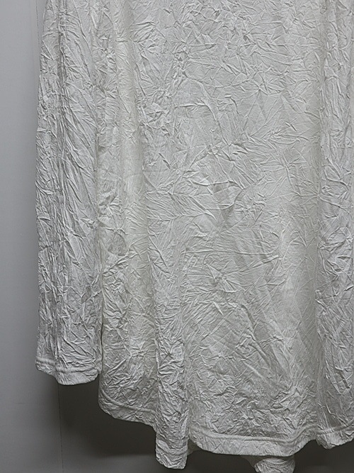 Ground Y�����饦��ɥ磻/COTTON POLYESTER HEM JUMBO LONG SLEEVED T/WHITE.