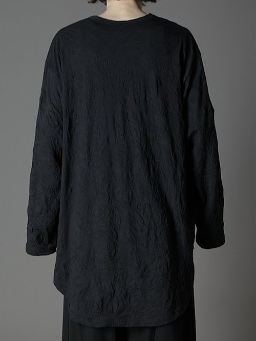 Ground Y�����饦��ɥ磻/COTTON POLYESTER HEM JUMBO LONG SLEEVED T/WHITE.