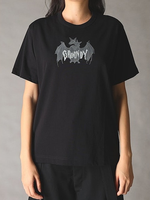 Ground Y�����饦��ɥ磻/26/- JERSEY BAT T-SHIRT B/BLACK