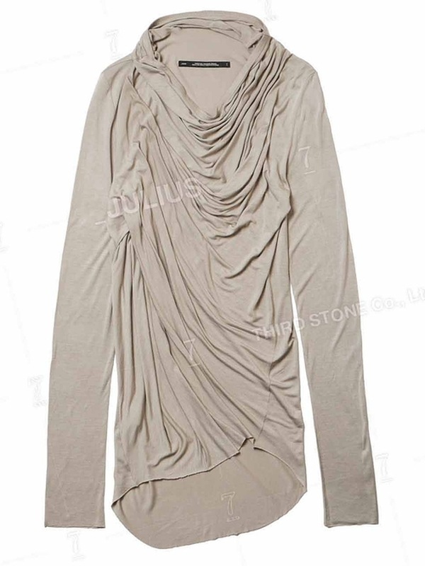 JULIUS����ꥦ��/RAYON/SILK JERSEY CUT & SEWN11/GREIGE