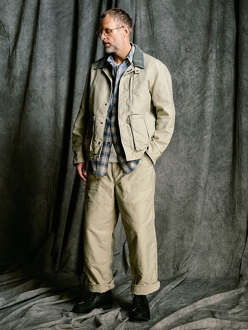 (ͽ���ʡ�9��10������ͽ��/wjk�����֥른��������/heavy moleskin work pants/l.khaki