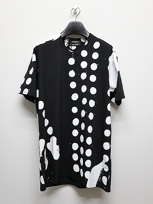 �㴰���nude:masahiko maruyama ���̡���:�ޥ��ҥ��ޥ���/30 Cotton Jersey PRINT T SHIRT/Black
