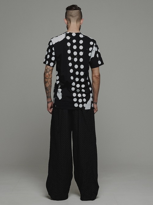 �㴰���nude:masahiko maruyama ���̡���:�ޥ��ҥ��ޥ���/30 Cotton Jersey PRINT T SHIRT/Black