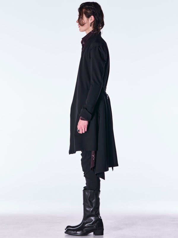 (ͽ���ʡ� 8������9������ͽ��/kiryuyrik������奦����奦/Mockroady No Collar Flare Jacket/Black