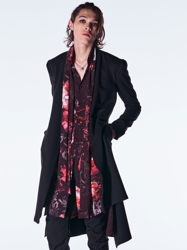 (ͽ���ʡ� 8������9������ͽ��/kiryuyrik������奦����奦/Mockroady No Collar Flare Jacket/Black
