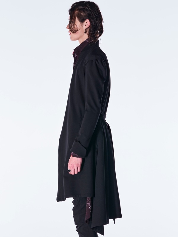 (ͽ���ʡ� 8������9������ͽ��/kiryuyrik������奦����奦/Mockroady No Collar Flare Jacket/Black