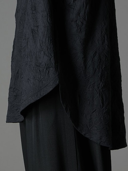 SALE30%OFF/Ground Y�����饦��ɥ磻/COTTON POLYESTER HEM JUMBO LONG SLEEVED T/BLACK.