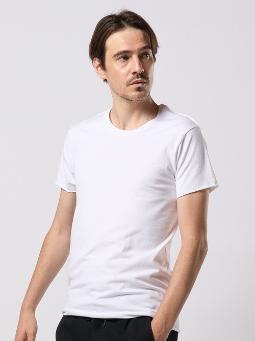 (ͽ���ʡ�3��4������ͽ��/wjk�����֥른��������/cut-off crew-neck S/S/white