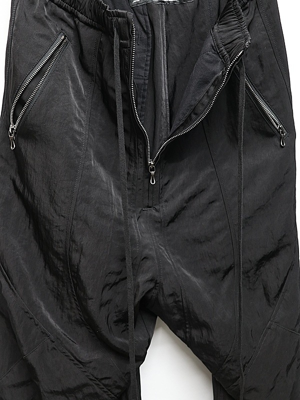 �㴰���JULIUS����ꥦ��/NYLON TWILL TROUSERS4/BLACK
