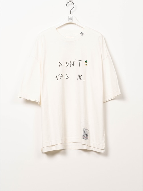 Maison MIHARA YASUHIRO���᥾�� �ߥϥ�䥹�ҥ�/Jersey Stitch DON'T TAG ME. PRINTED TEE/WHITE
