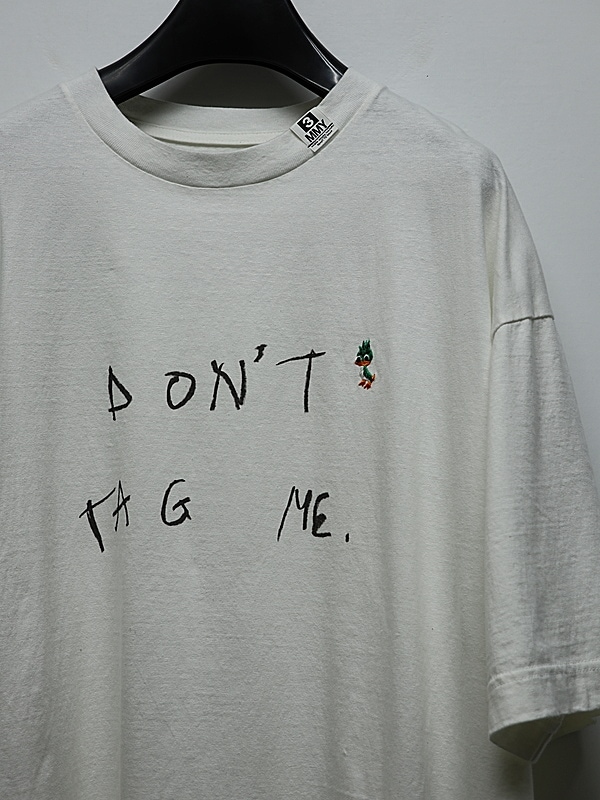 Maison MIHARA YASUHIRO���᥾�� �ߥϥ�䥹�ҥ�/Jersey Stitch DON'T TAG ME. PRINTED TEE/WHITE