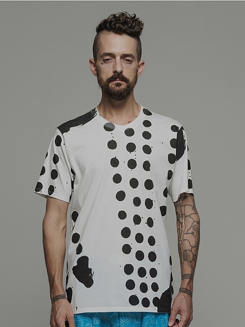 �㴰���nude:masahiko maruyama ���̡���:�ޥ��ҥ��ޥ���/30 Cotton Jersey PRINT T SHIRT/Off White