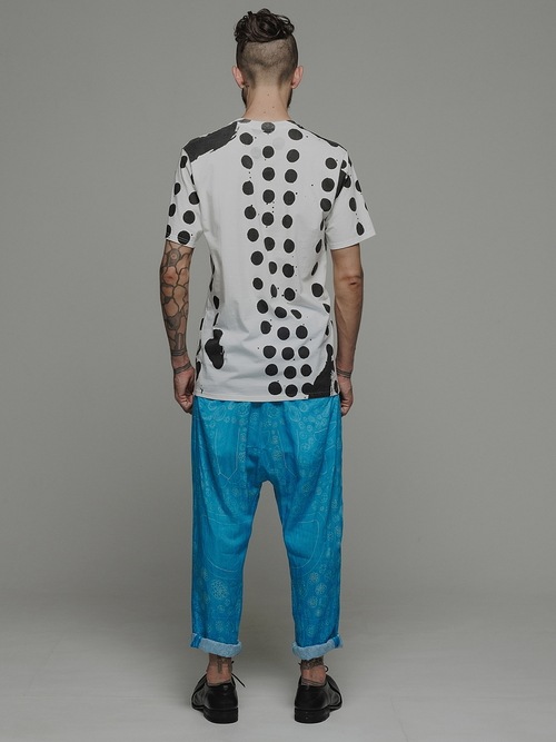 �㴰���nude:masahiko maruyama ���̡���:�ޥ��ҥ��ޥ���/30 Cotton Jersey PRINT T SHIRT/Off White