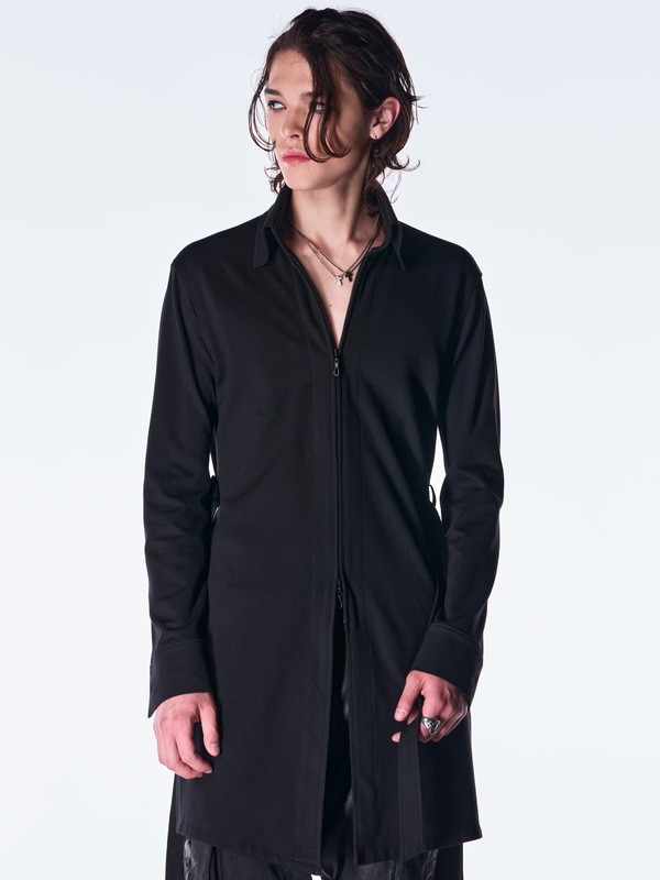 (ͽ���ʡ�8������9������ͽ��/kiryuyrik������奦����奦/Mockroady Stand Collar Zipp Shirt/Black