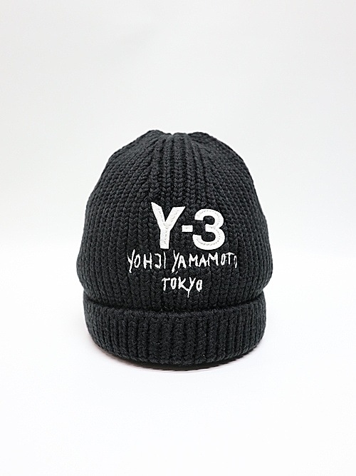 Y-3磻꡼/Y-3 KNIT BEANIE/BLACK