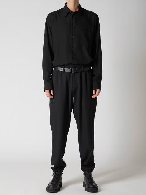 Yohji Yamamoto���襦����ޥ��/Re����С�W����Ҷ�P�ѥ��/BLACK