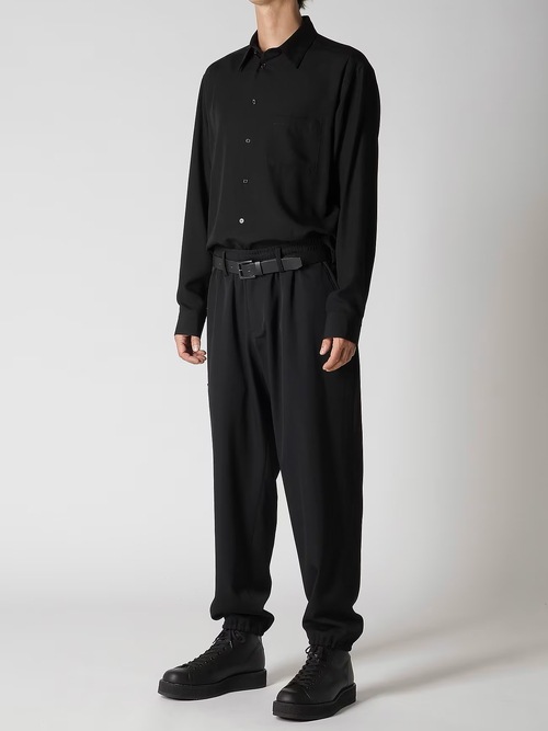 Yohji Yamamoto���襦����ޥ��/Re����С�W����Ҷ�P�ѥ��/BLACK
