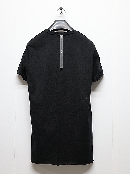 wjk�����֥른��������/cut-off crew-neck S/S/deep black