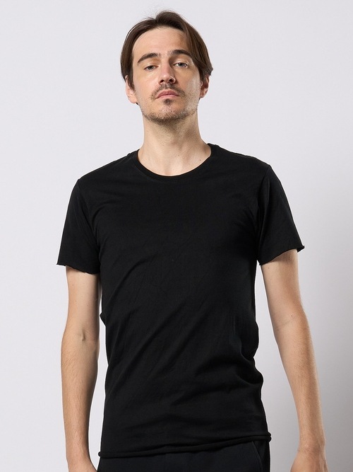 (ͽ���ʡ�3��4������ͽ��/wjk�����֥른��������/cut-off crew-neck S/S/deep black