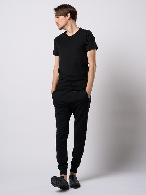 (ͽ���ʡ�3��4������ͽ��/wjk�����֥른��������/cut-off crew-neck S/S/deep black